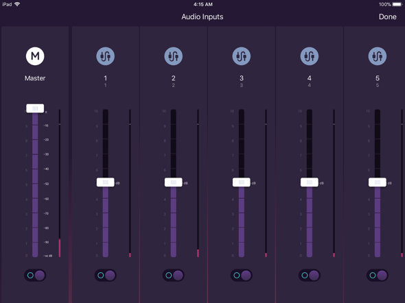 Audio Inputs on Director